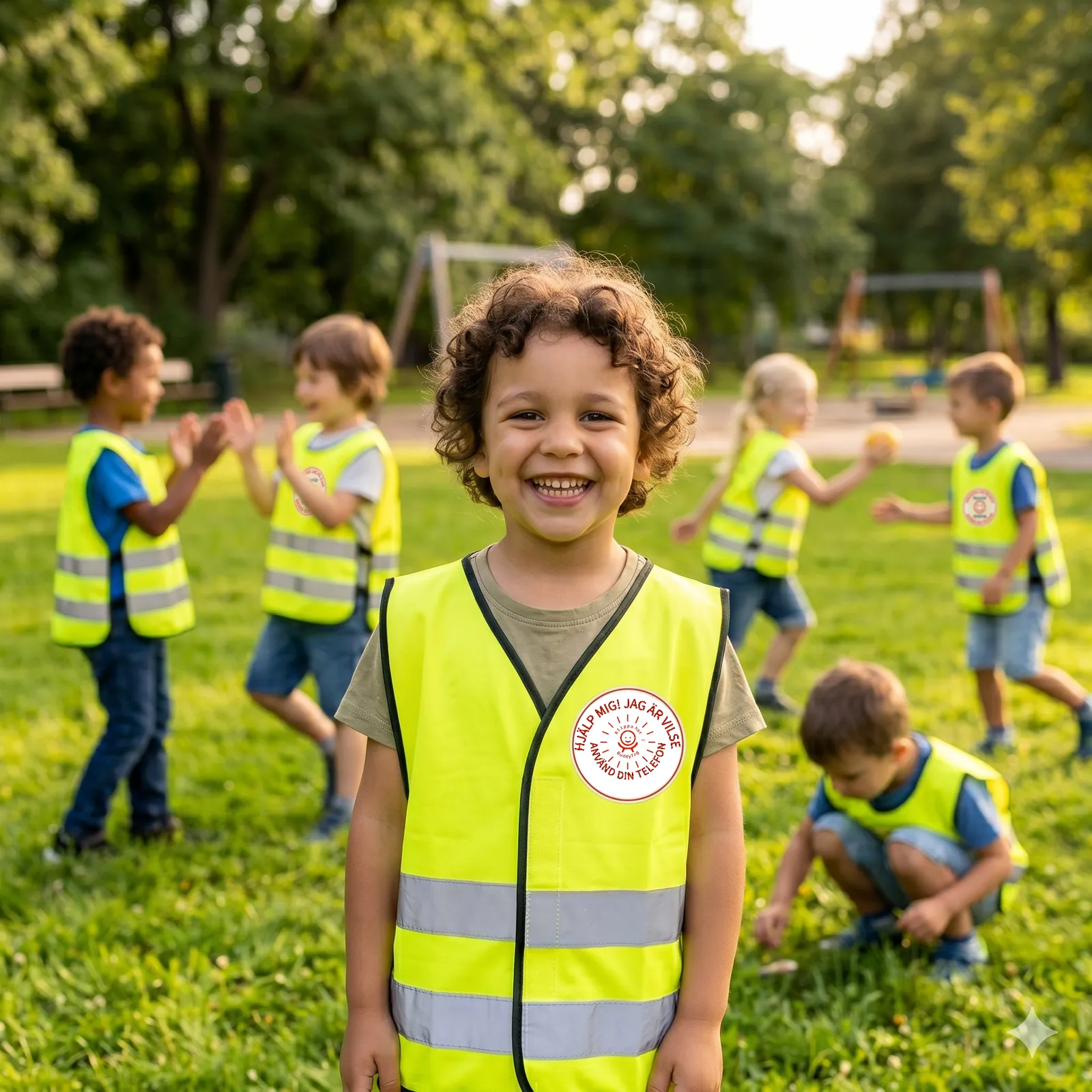 BuddyTag-klistermärke för förskolan.